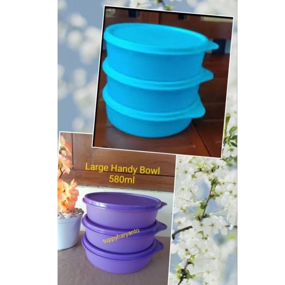 Large handy bowl purple/biru/ungu (1pc)warna seperti foto ori
