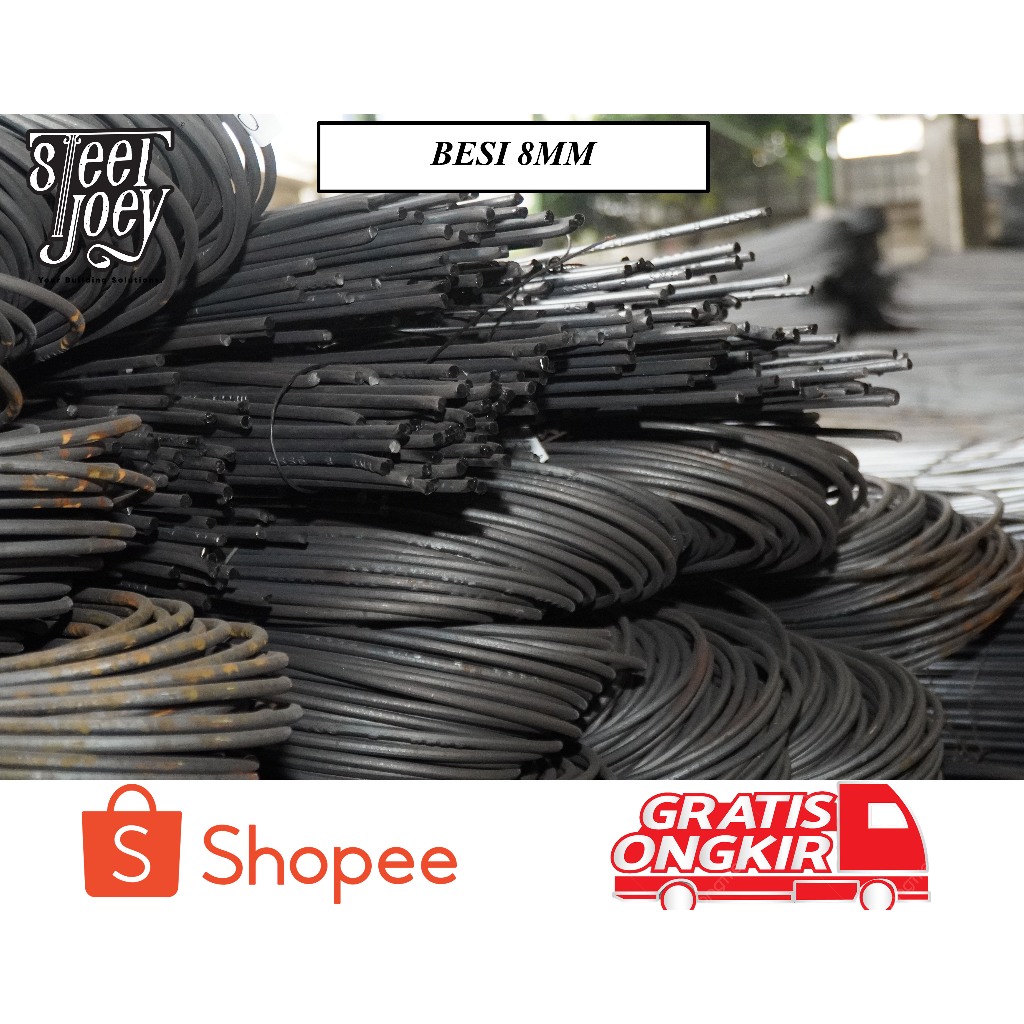 BESI BETON 8mm | STD | SNI | SERTIFIKAT | Tulangan Kuat Proyek Konstruksi