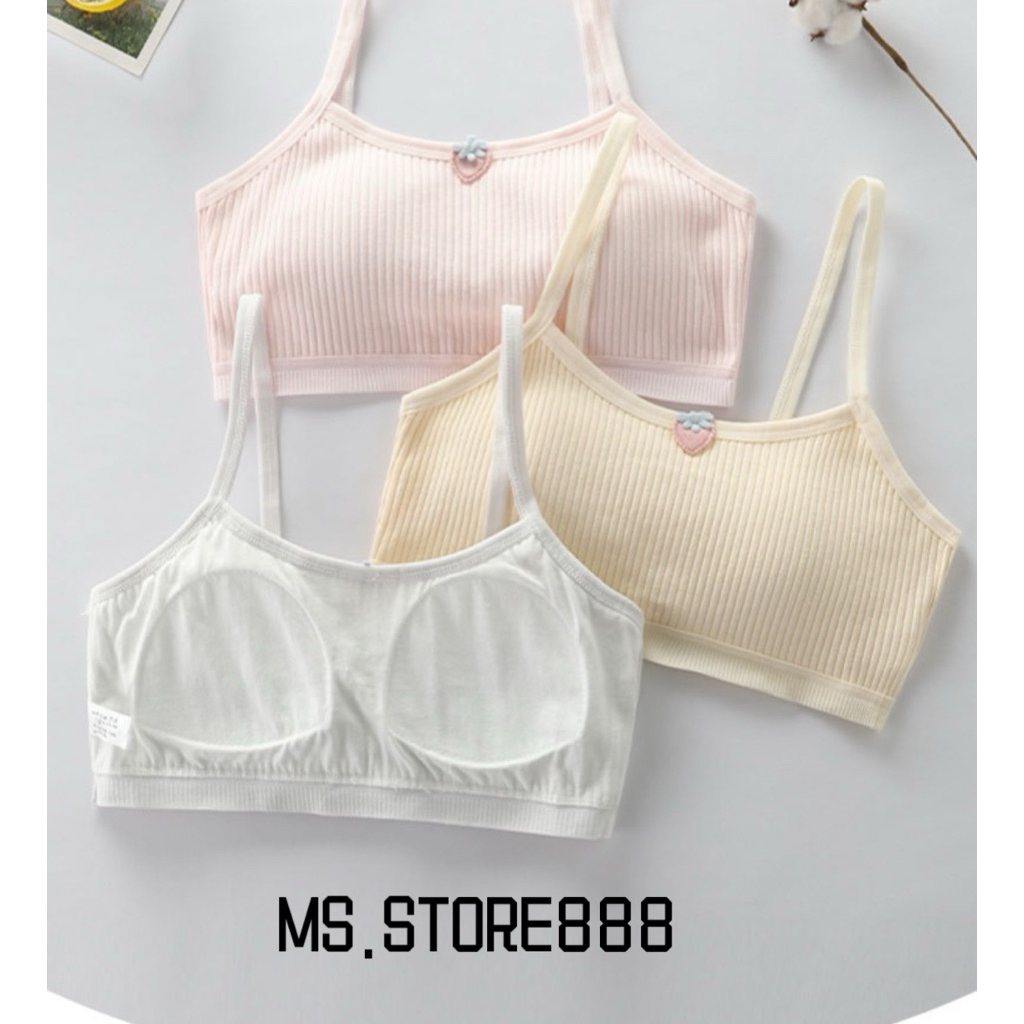 Miniset Strawberry Busa Anak/Miniset Busa Anak Perempuan/Bra Anak/Pakaian Dalam Anak