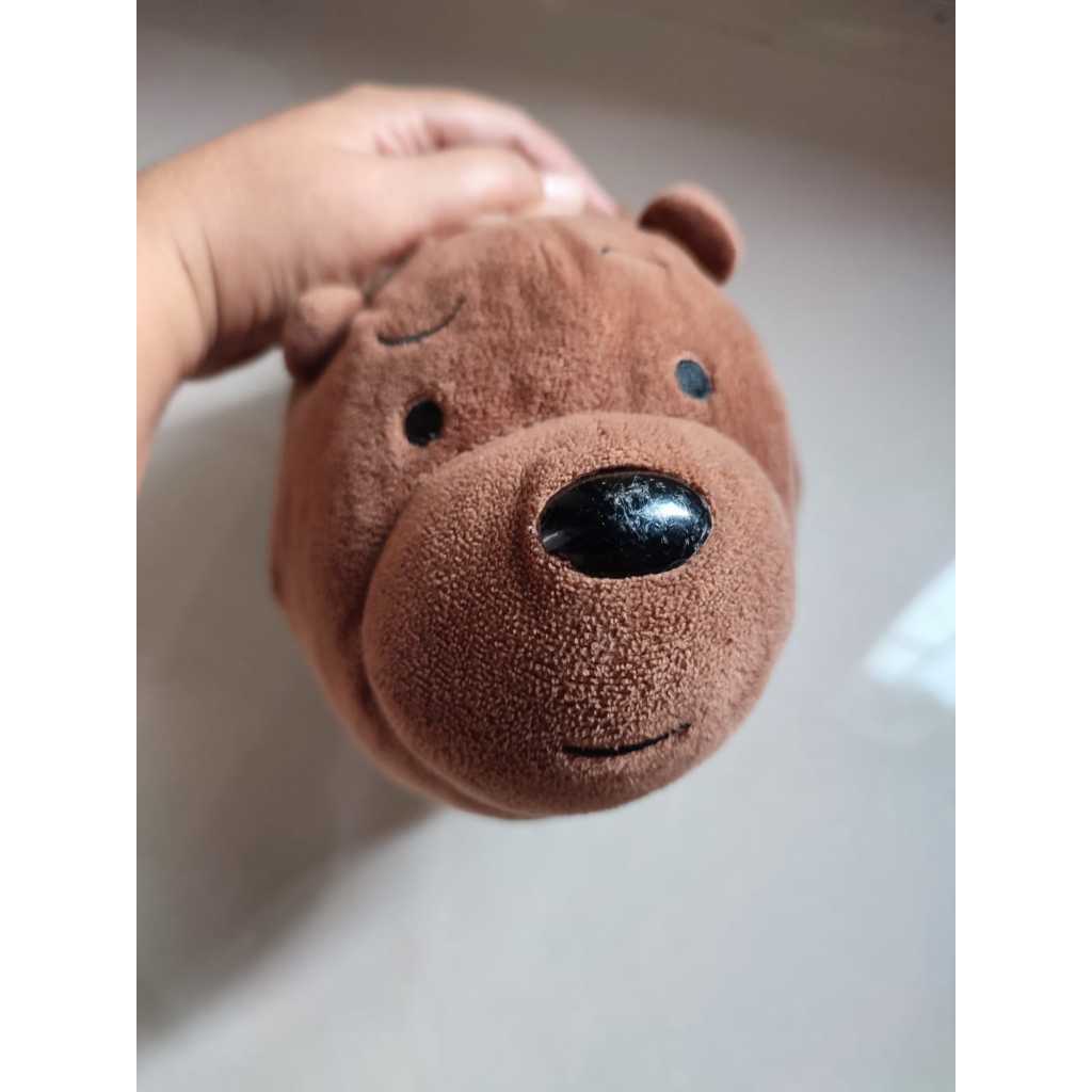 PL BONEKA POLAR BEAR COKELAT MINISO