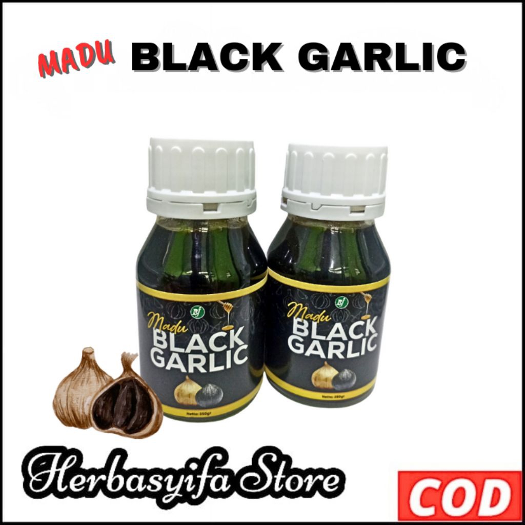 

Madu Black Garlic | Madu Bawang Tunggal Plus Propolis Trigona | Bawang Lanang