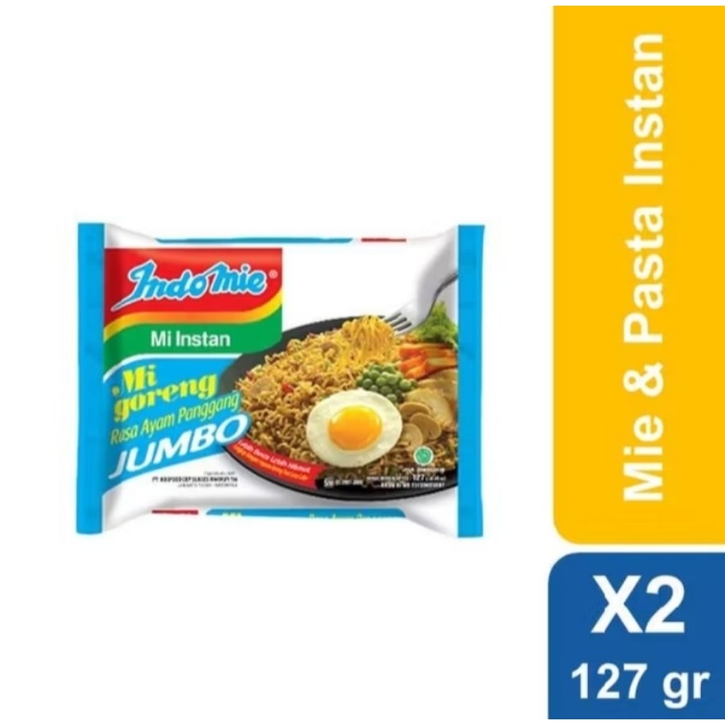 

Indomie Goreng Ayam Panggang Jumbo 127 gr x 2 pcs