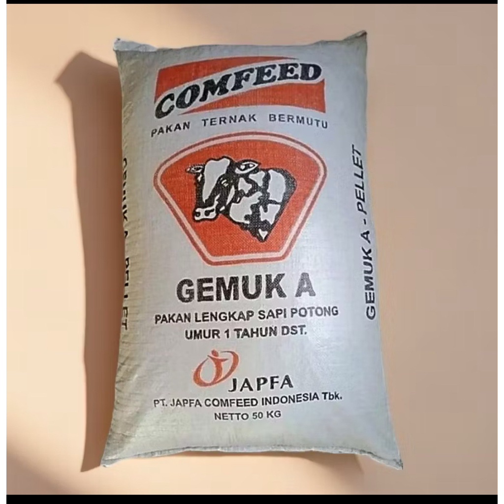 Pur Pakan Kambing Sapi | pellet GEMUK A JAPFA 1Kg