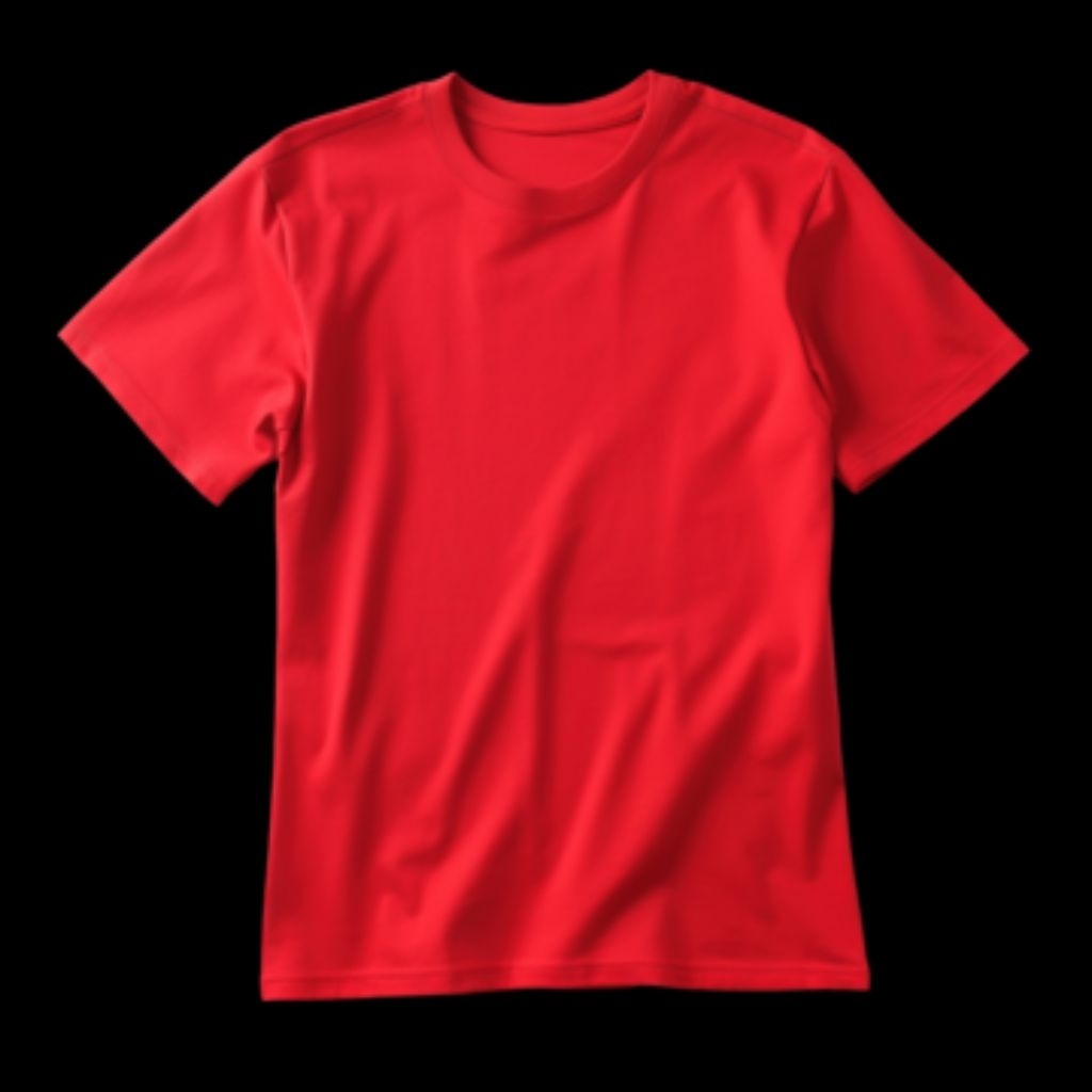 kaos polos merah dan putih lengan pendek pria dan wanita