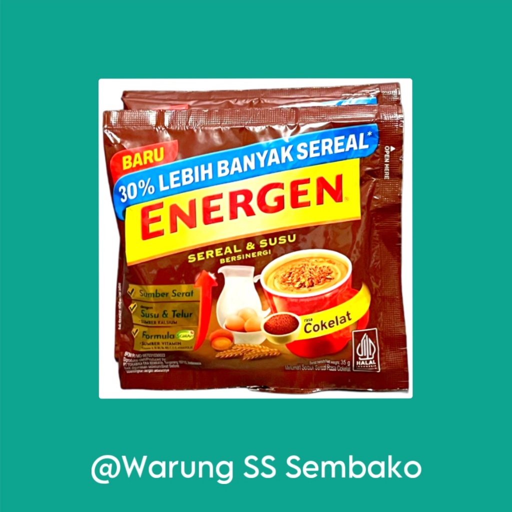 

Energen Sereal Instan Rasa Coklat 1 renceng isi 10 pcs