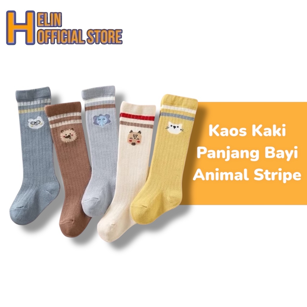 Kaos Kaki Panjang Bayi Karakter Hewan Lucu Baby Socks