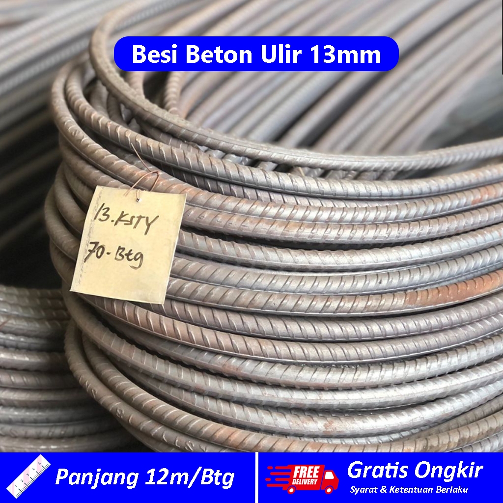 Besi Beton Ulir 13mm / Besi Ulir 13 / Harga Besi Ulir / Jual Besi Ulir 13