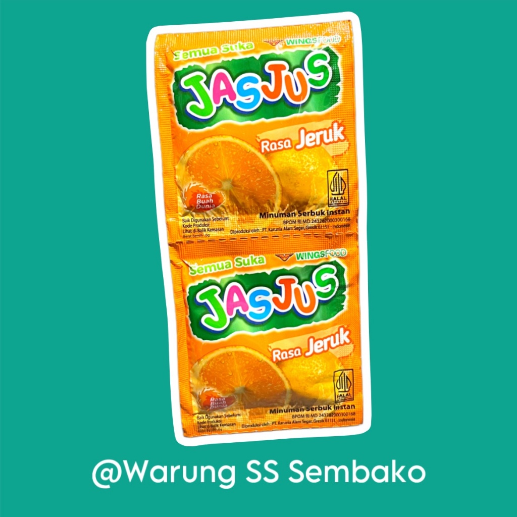 

Jasjus Minuman Serbuk Jeruk 1 renceng isi 10 pcs