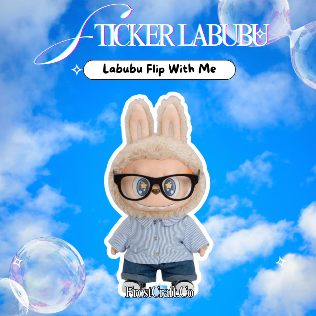 

STICKER LABUBU - FLIP WITH ME / VINYL STICKER
