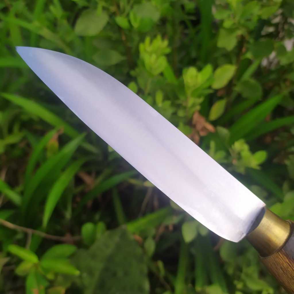 ID PISAU BAJA PER JEEP WILLYS 15 CM SERBAGUNA KUAT & TAJAM HANDLE KAYU SONOKELING SARUNG KALB COCOK