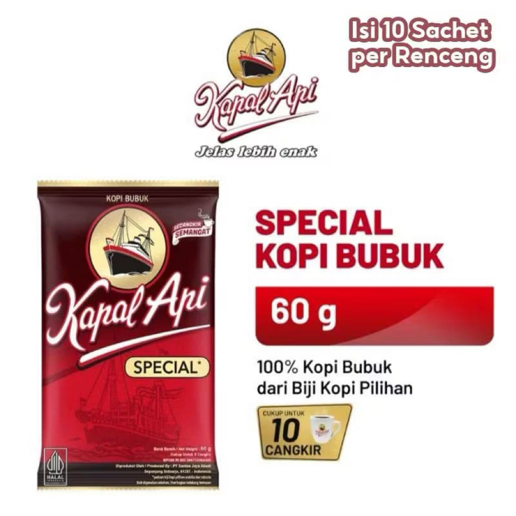 

Kopi Kapal Api 60 g 1 Renteng