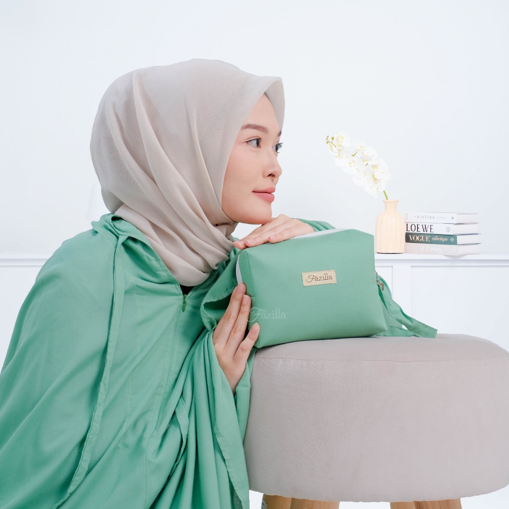 Mukena Katun Rayon Premium Bali Polos Bahan Adem Lembut Fazilla