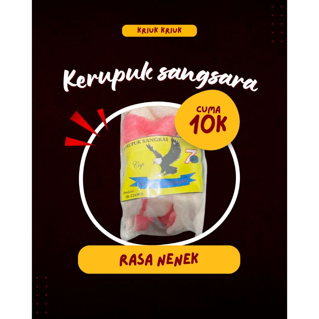 

Kerupuk Melarat Sangrai Pasir 60 gr