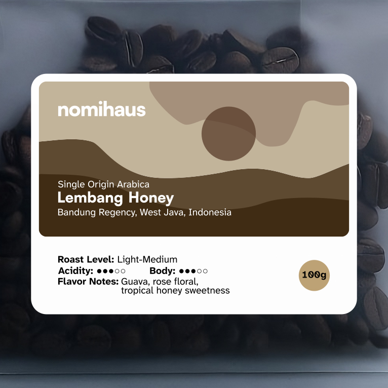 

Single Origin Arabica Coffee Lembang Honey 100 g - Nomihaus