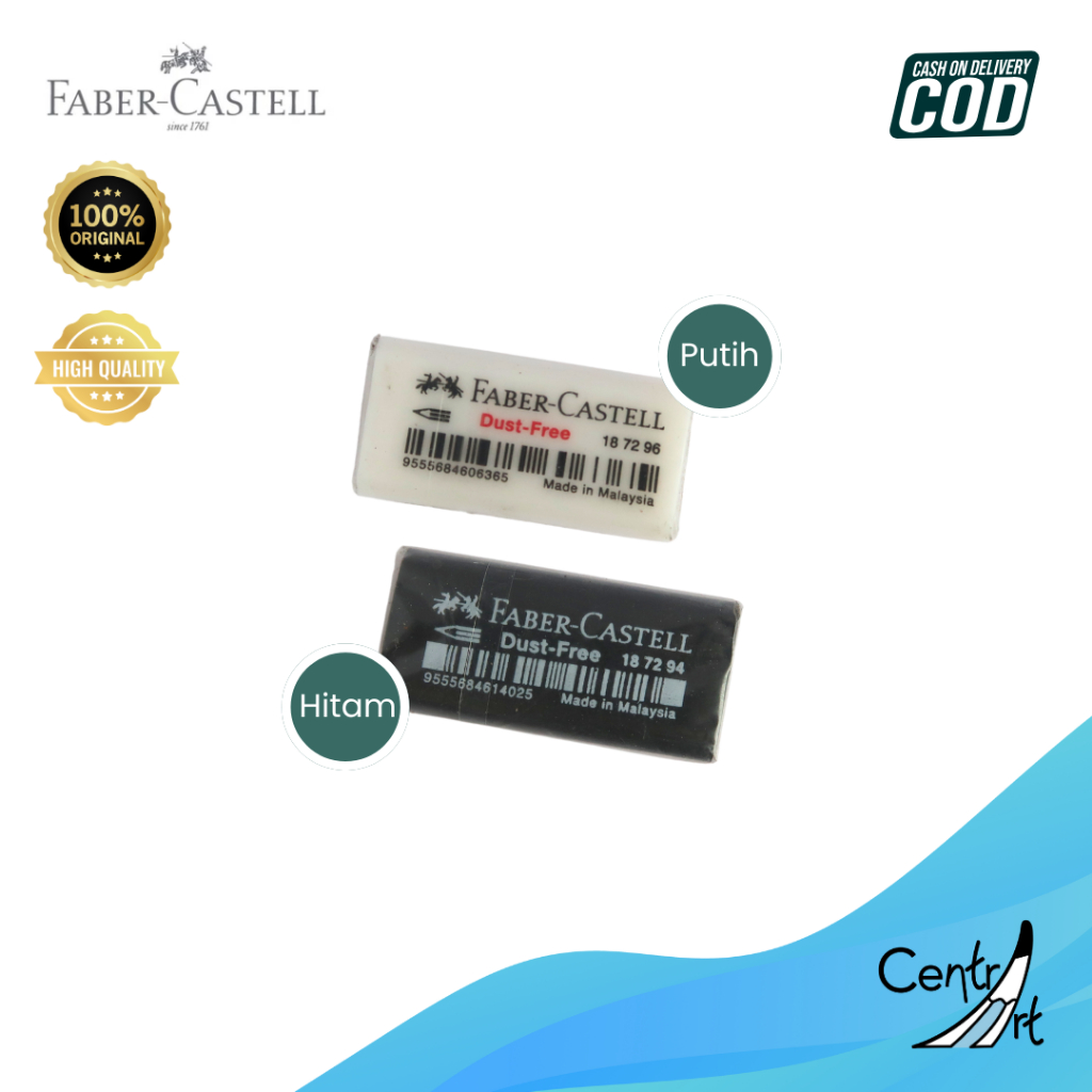 

Faber-Castell Penghapus Dust-Free Putih Hitam Eraser