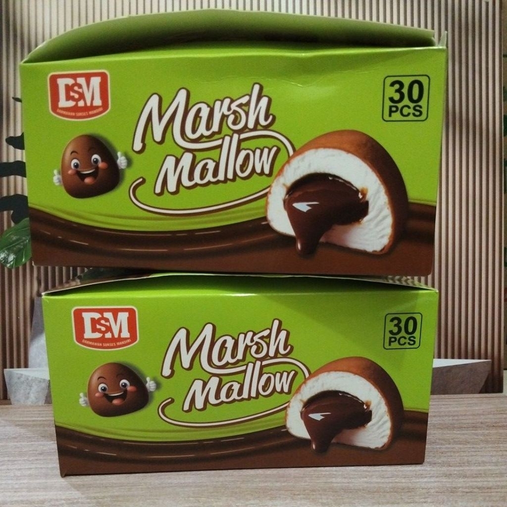 DSM MarshMallow Cokelat isi 30 pcs