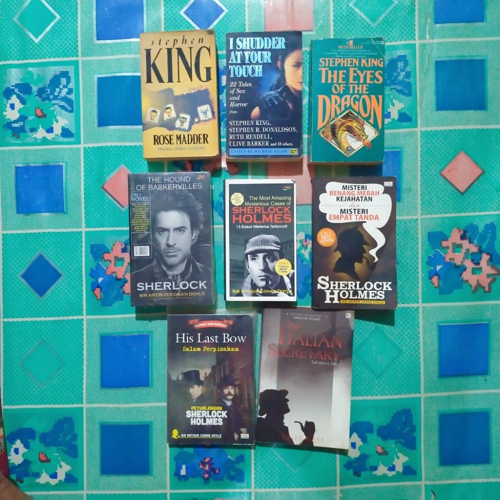 Buku Novel Karangan Stephen King-Sir Arthur Conan Doyle; ROSE MADDER, I SHUDDER AT YOUR TOUCH, THE E