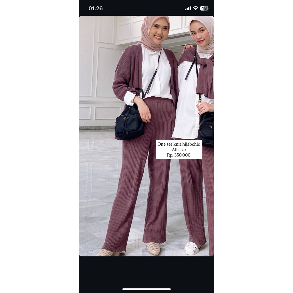 one  set knit hijabchic allsz