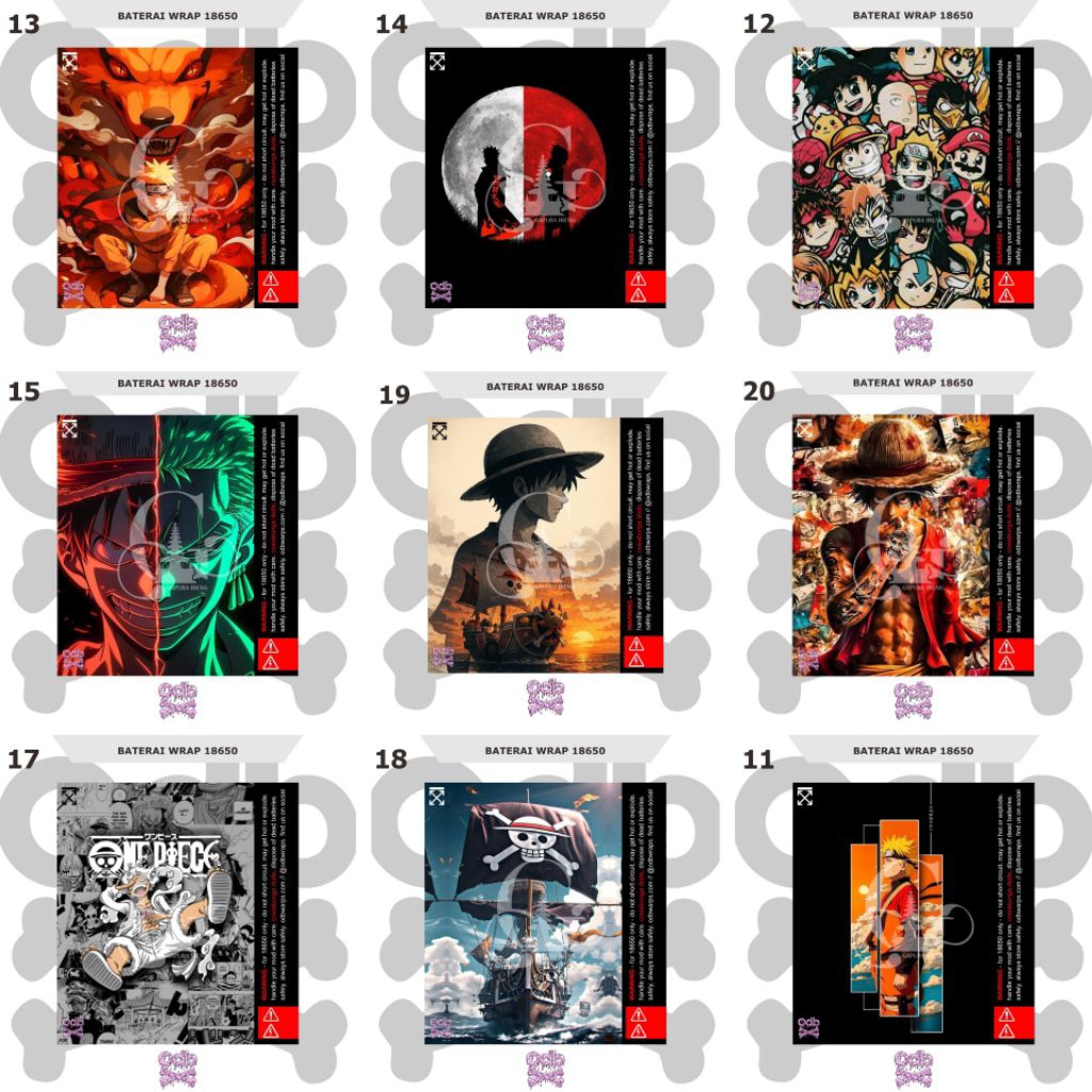 

Stiker Baterai Vynil Laminasi 18650 - Pack 2 Stiker Wrap, 2 Wrap Transparan, 2 Insulator, dan 1 Tissue Cleaner - Plastik, Paper - Stationery Sticker
