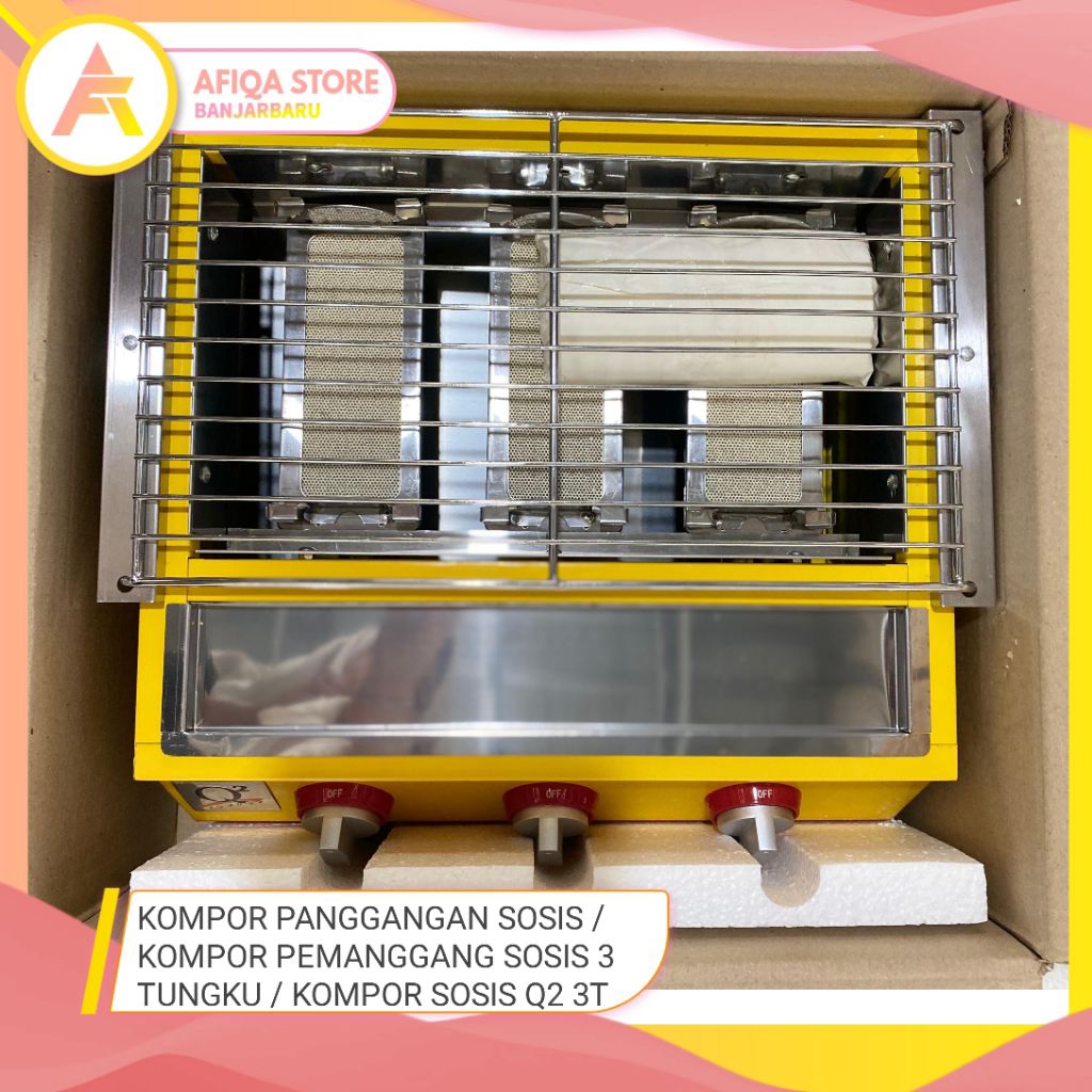 Kompor Pemanggang  Omicko 2 Tungku / Panggangan 3 Tungku / Panggangan 4 Tungku / Panggangan Sosis