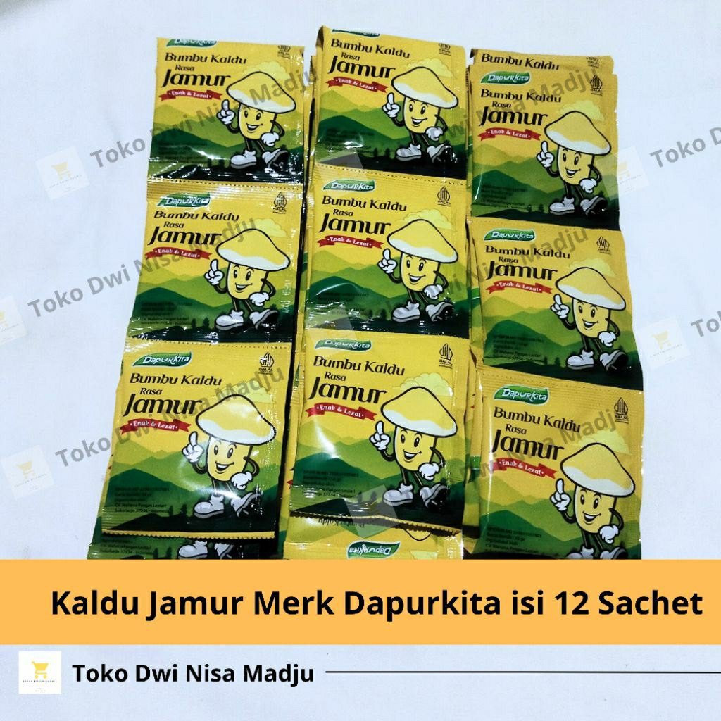 

Kaldu Jamur Rentengan Isi 12 Sachet Merk Dapur Kita