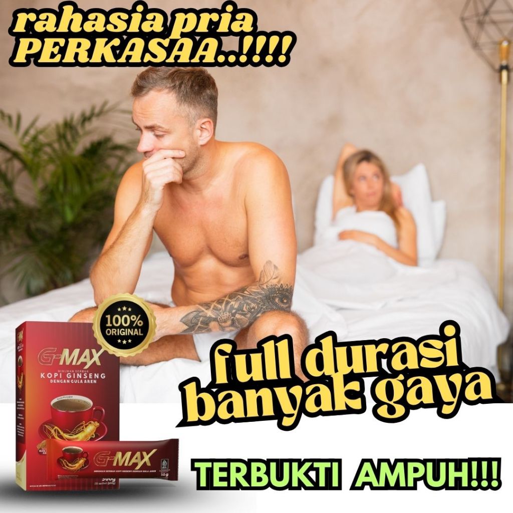 

kopi g-max kopi energi stamina pria tahan lama minuman instan rasa cokelat bpom halal original produk