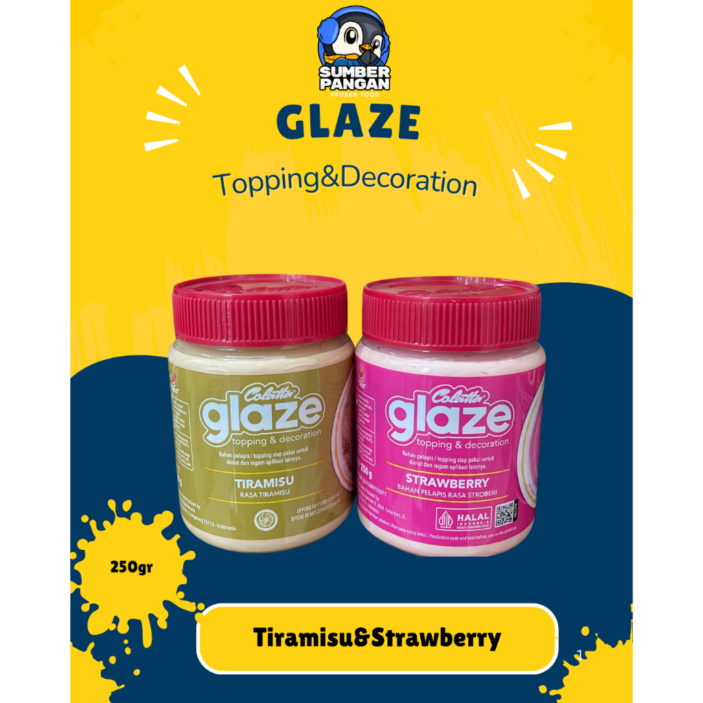

Glaze Topping Rasa Tiramisu & Strawberry 250gr