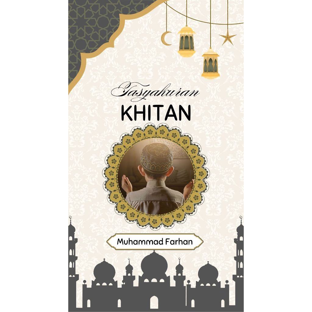 Undangan Tasyakuran Khitanan Video | Undangan Khitanan Digital Video| Undangan Video