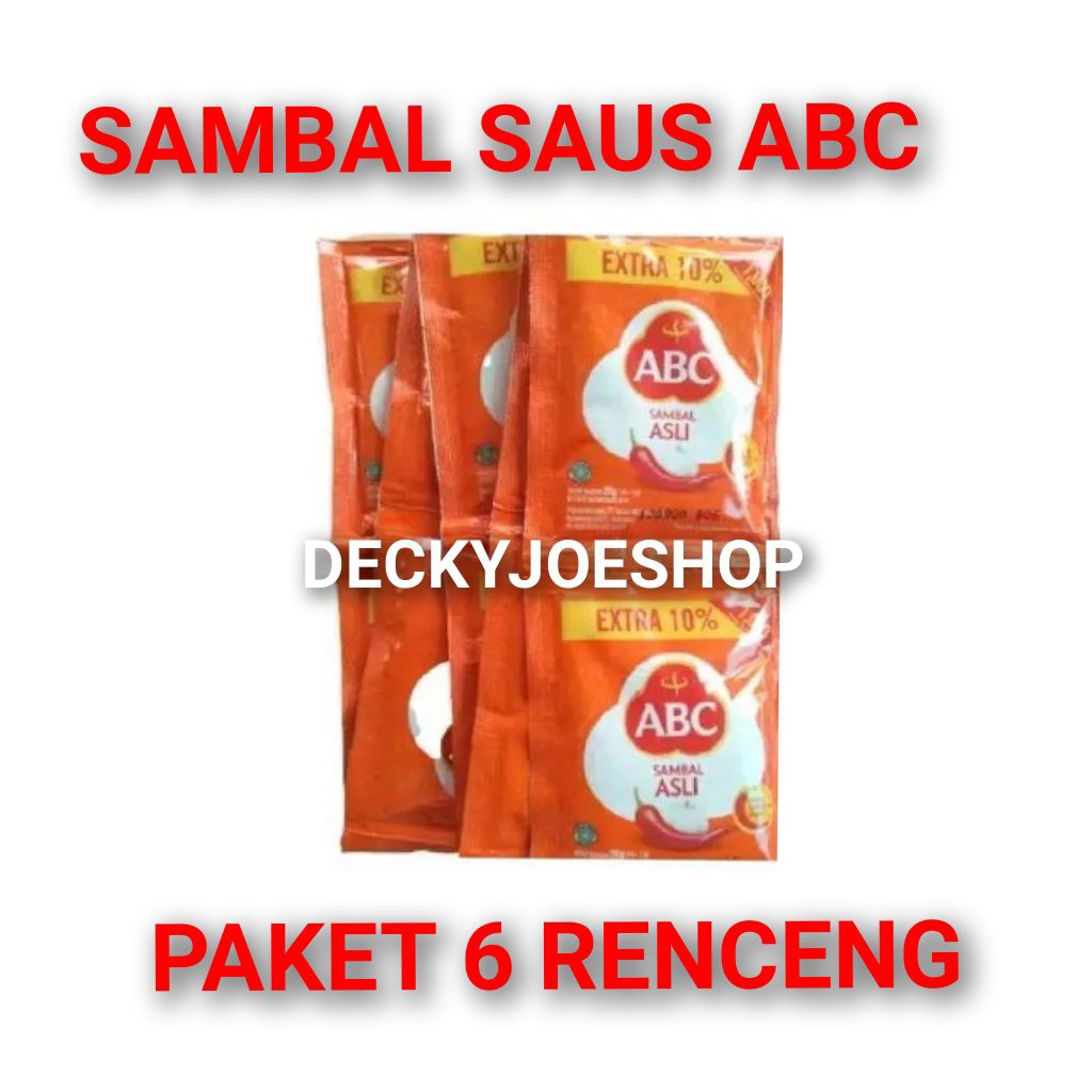 

Sambal saus ABC paket paket 6 renceng ( Grosir )