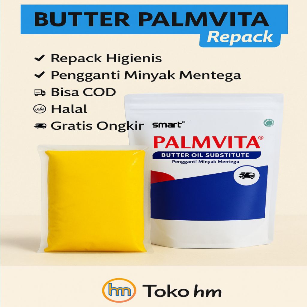 

Butter Palmvita BOS (Butter Oil Substitute) Repack - Rumbutter Pengganti Mentega repack