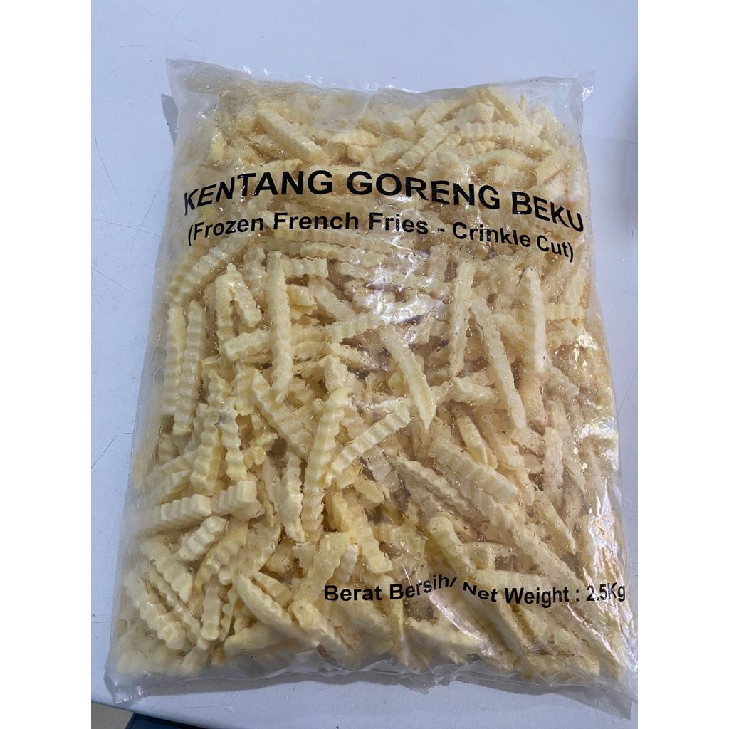 

Kentang Goreng Beku (Frozen French Fries - Crinkle Cut) || Kentang Crincle 2,5Kg