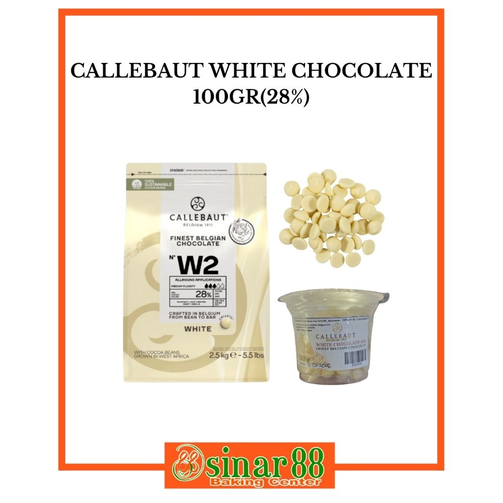 

Callebaut White Chocolate 100gr (28%)