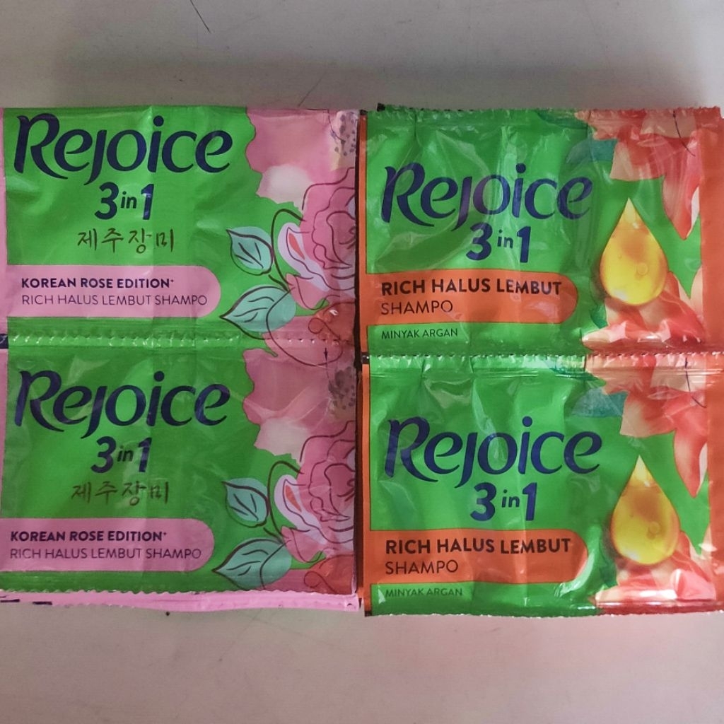 sampo rejoice renceng 12 sachet shampo