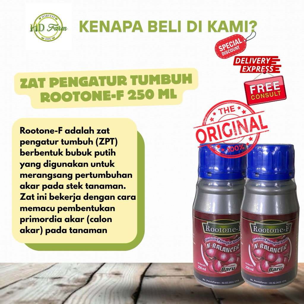 2.ZPT Rootone-F 250ml – Hormon Perangsang Akar Cepat Tumbuh