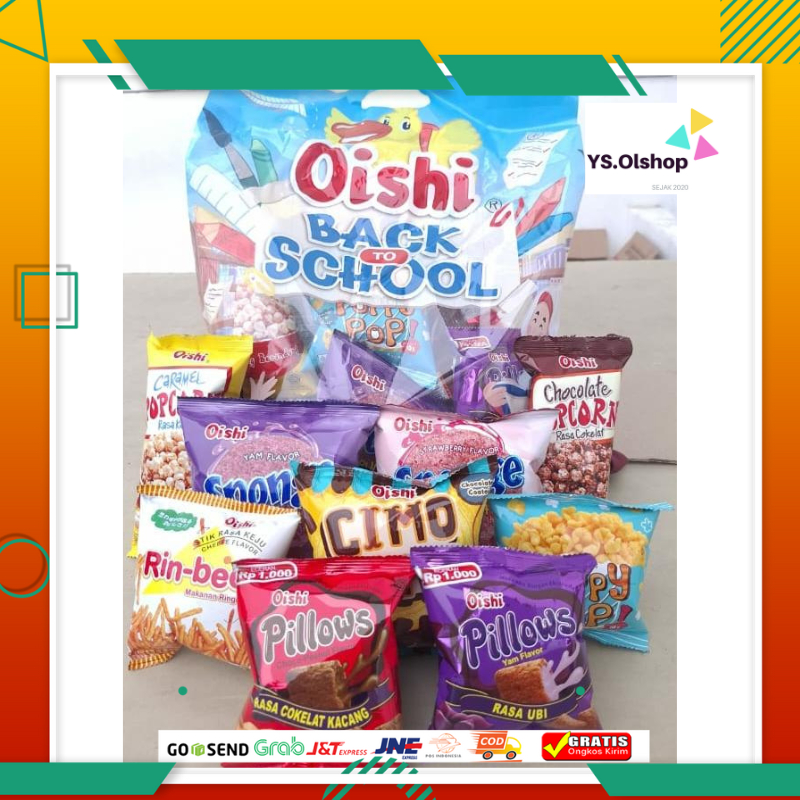 

GOJEK GRAB EXPRESS SPX || PAKET ISI 10 Pack Bingkisan Spesial OISHI Back to School Snack Food