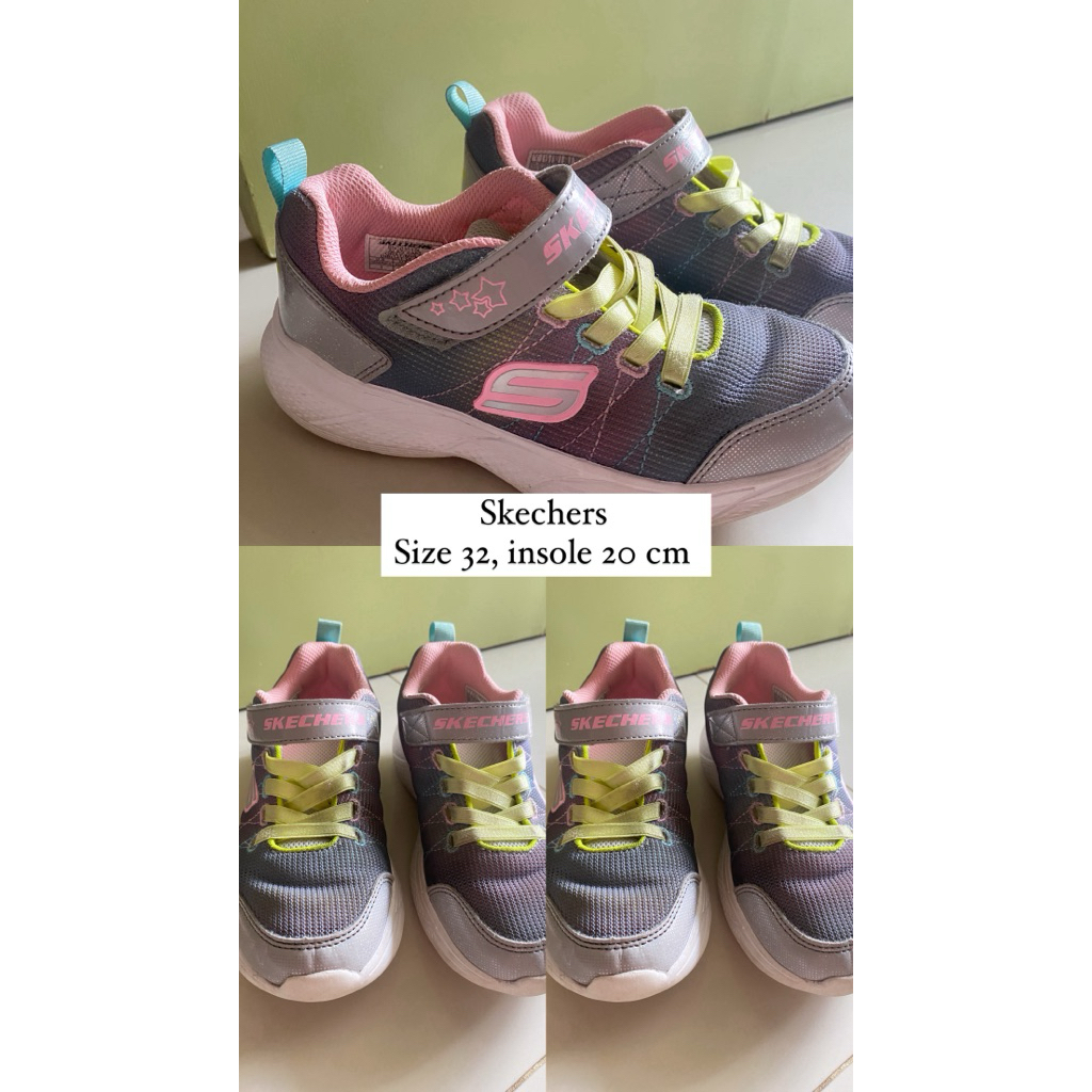 preloved sepatu sekolah dan jalan anak /skechers / hilnari / princess shoes