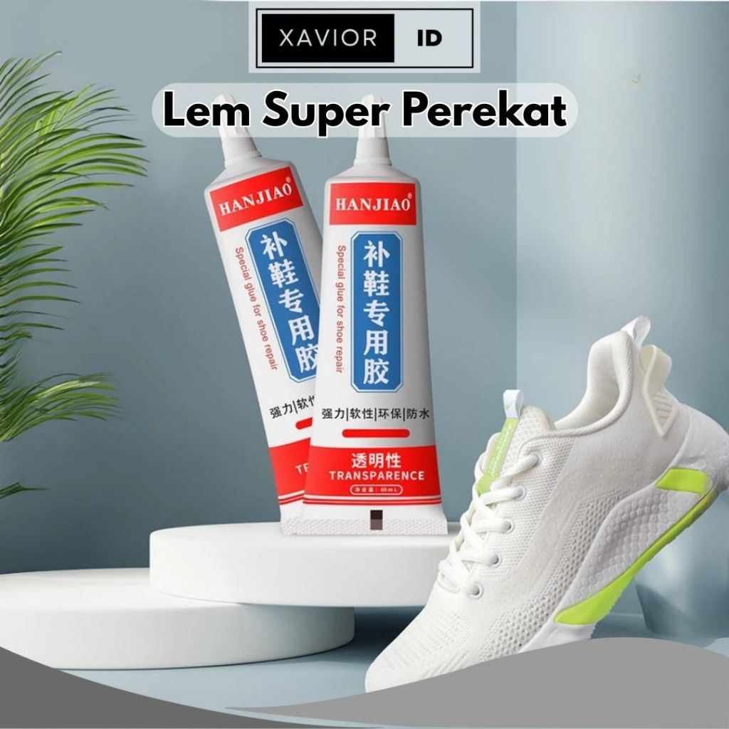 

XV Lem Sepatu Transparan Tahan Air 60 ML Serbaguna Hanjiao Lem Super Lengket / Lem Perekat Sol Sandal Heels Tas