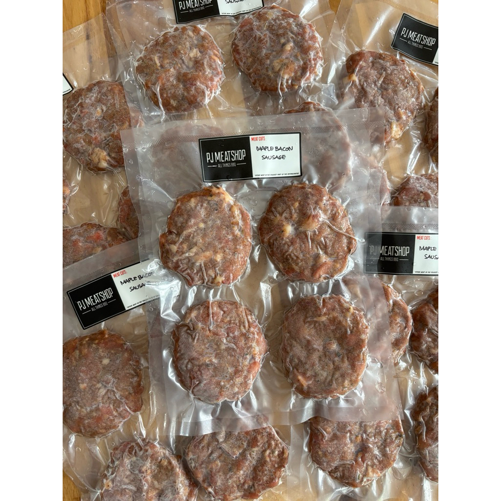 

PJ's Maple Bacon Sausage Patty | Daging siap masak
