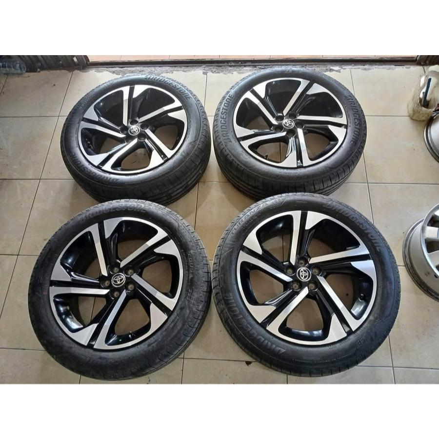 VELG MOBIL BEKAS COPOTAN STD NEW YARIS CROOS R18X7 H5X100 + BAN 215 55 R18