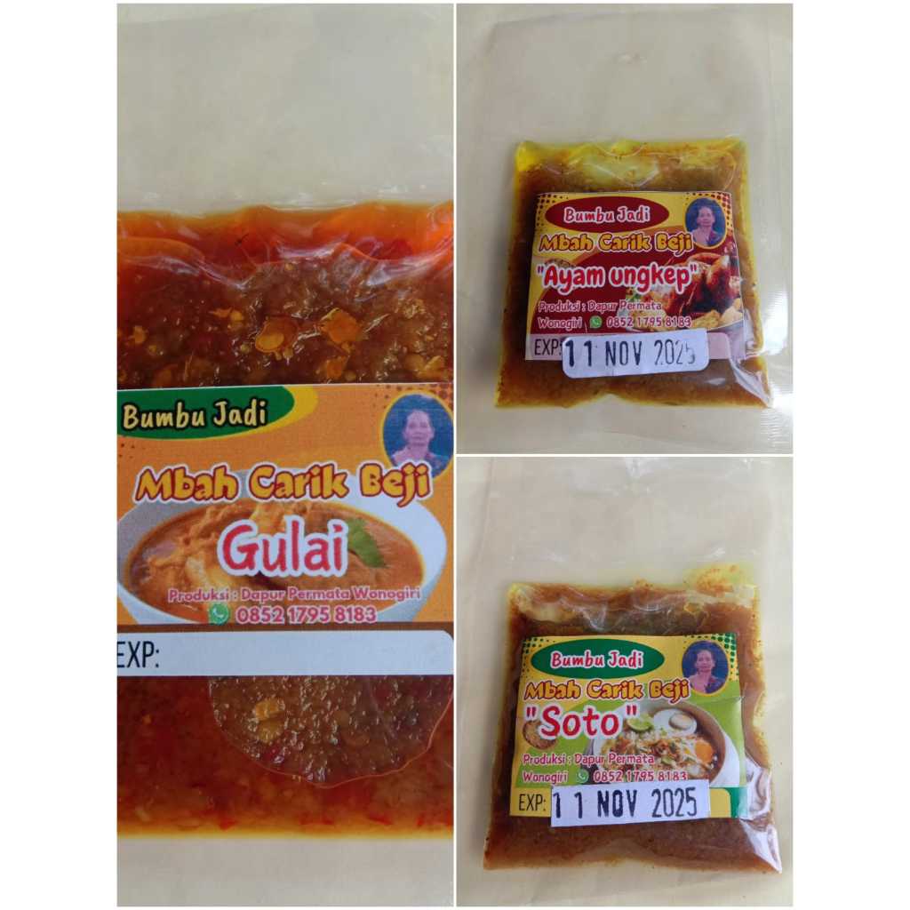 

Bumbu Jadi Mbah Carik Beji Gulai, soto dan ungkep