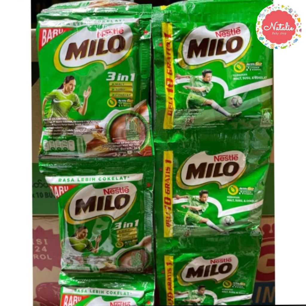 

MILO Susu Renceng Coklat Active Go 22gr 10 Renceng