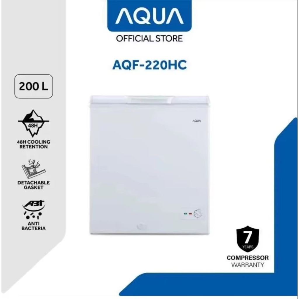 AQUA Freezer Box AQF-220HC / update type AQF-200(W)  200 Liter