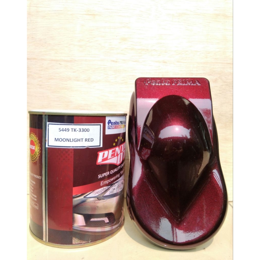 Cat moonlight red Penta warna merah
