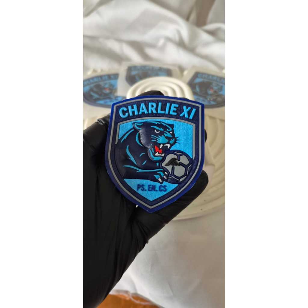 PRODUKSI CUSTOM LABEL PATCH JERSEY PARTAI ECERAN BORONGAN KARET RUBBER TPU 2D 3D 4D SESUAI KEINGINAN