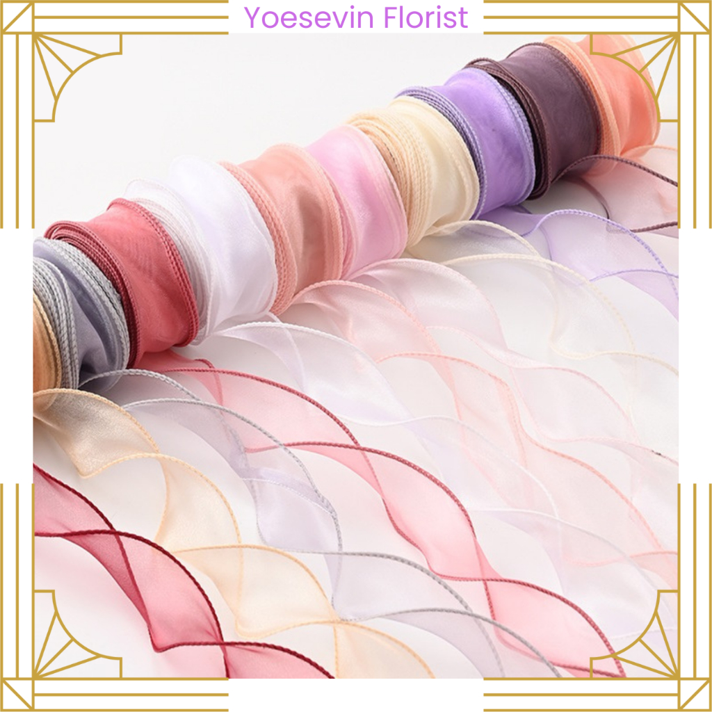 

PT06 PITA CHIFFON PREMIUM / pita kado /pita buket /Sabuk Renda Kain