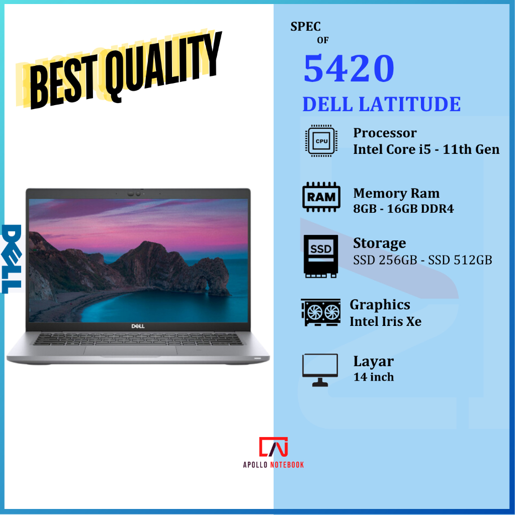 Laptop Dell Latitide 5410 5310 5450 5470 5480 5490 Core i5 / i7 | Ram 16GB | SSD 1TB - Slim Mulus Se