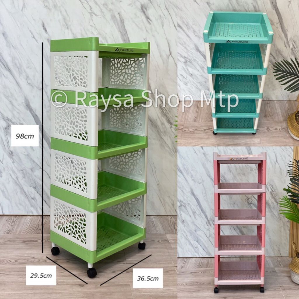 Promo Rak Yoyo 5 4 3 Susun Pakai Roda / Rak Apartemen Serbaguna