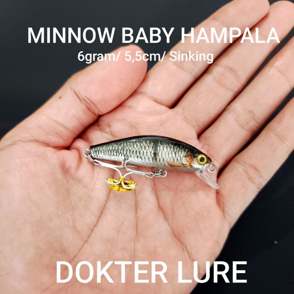 MINNOW BABY HAMPALA 6gram Umpan Lure Casting Pancing