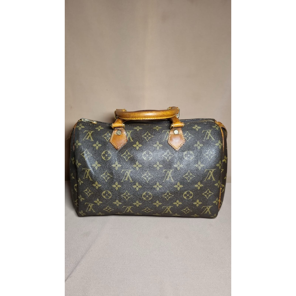 Tas Preloved Second Braded Duffle Bag Wanita Coklat