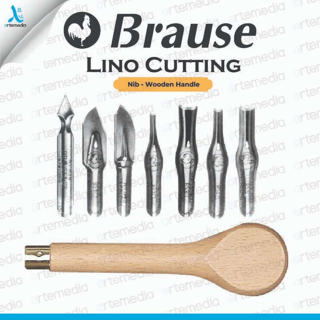 

Brause Lino Cutting Nib Wooden Handle Block Printing
